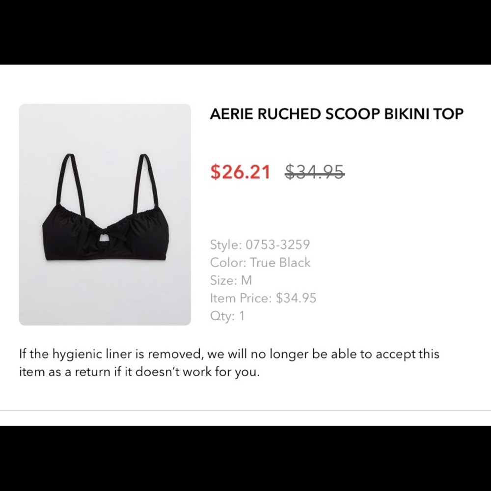 Black aerie bikini